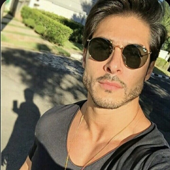 ray ban round metal men